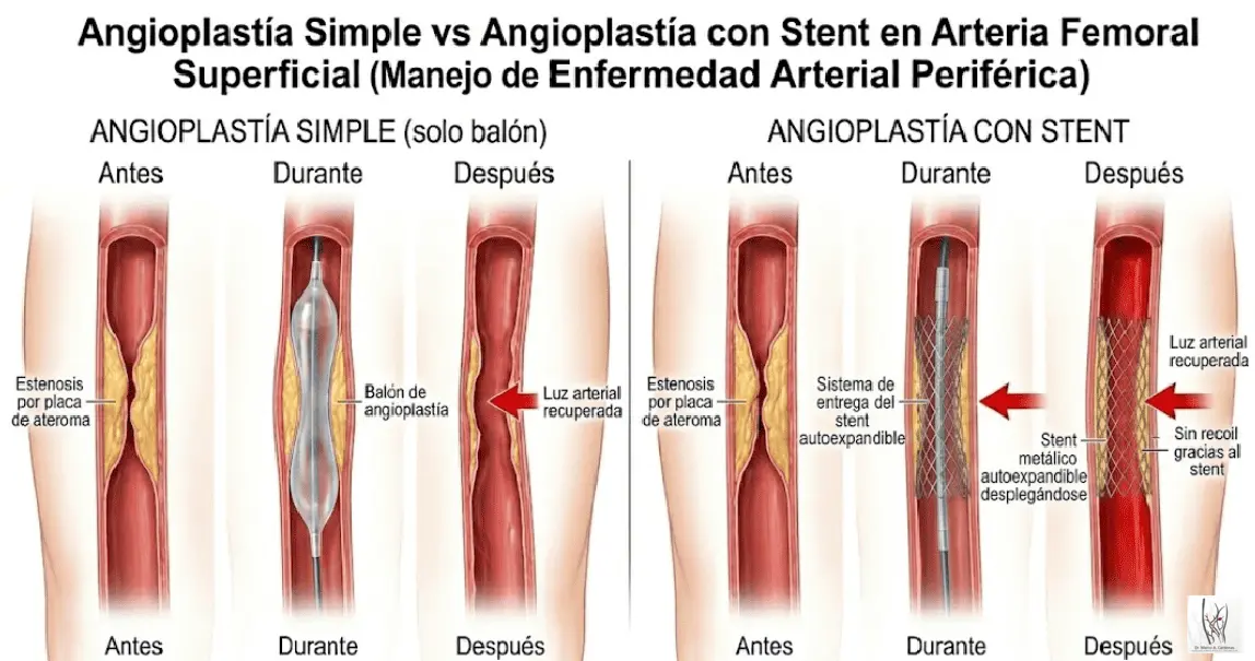 Angioplastía Simple y Stent